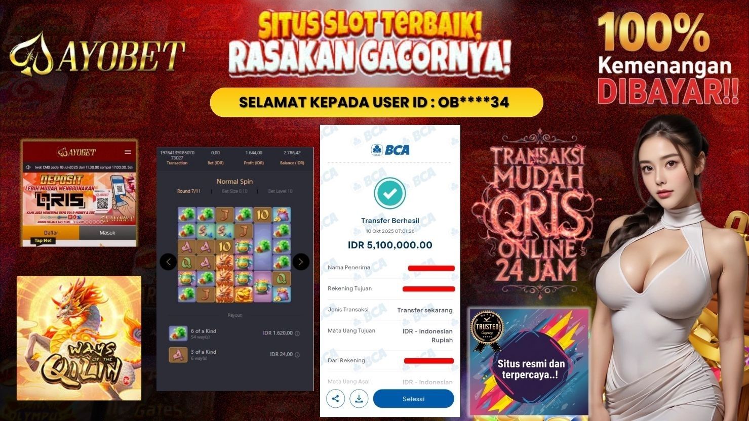 AYOBET JACKPOT SLOT WAYS OF THE QILIN